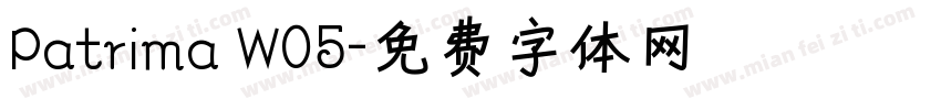 Patrima W05字体转换